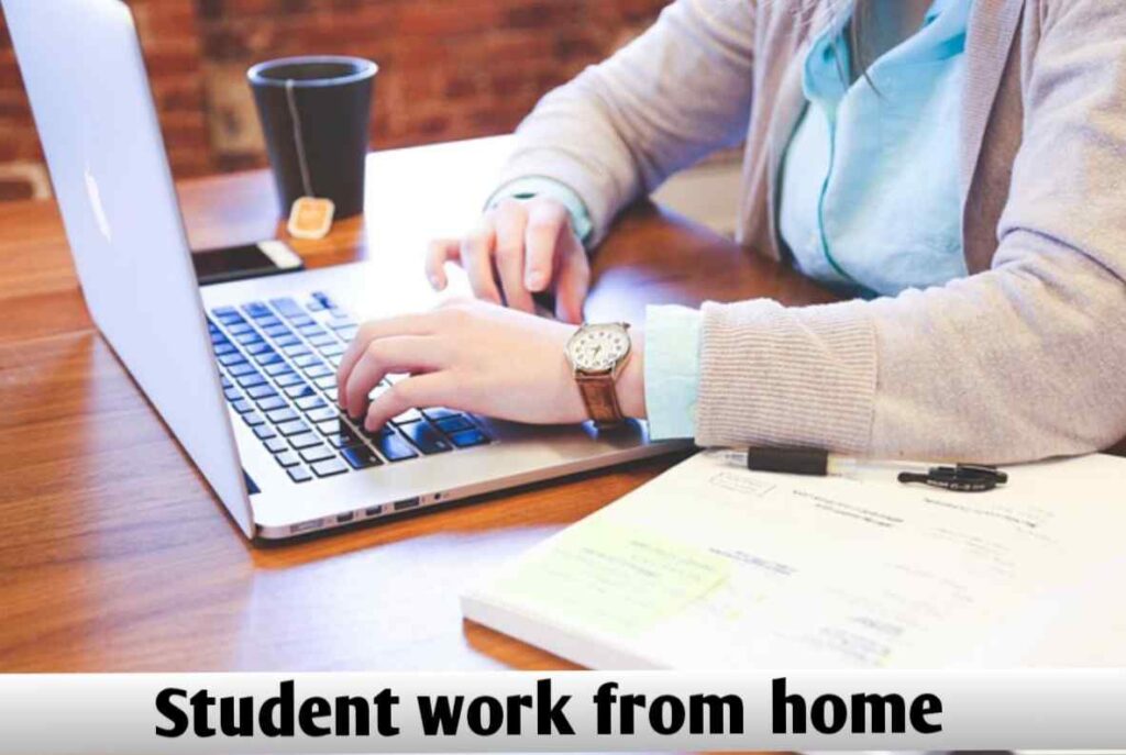 "Student working from home on a laptop - Best Part-Time Online Jobs for Students"

